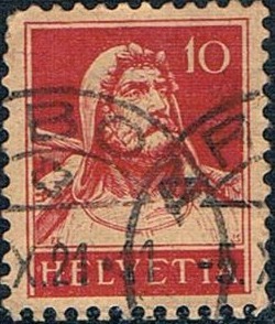 EFIGIE DE GUILLERMO TELL 1914-18. Y&T Nº 138