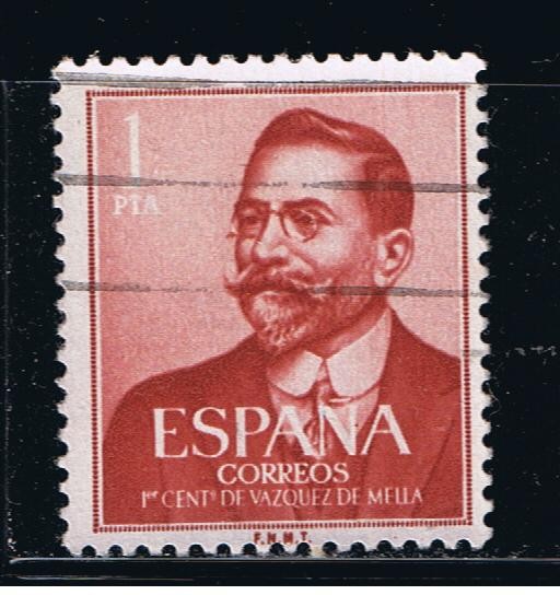 Edifil  1351  I Cente. del nacimiento de Juan Vázquez de Mella ( 1861 - 1928 ).  