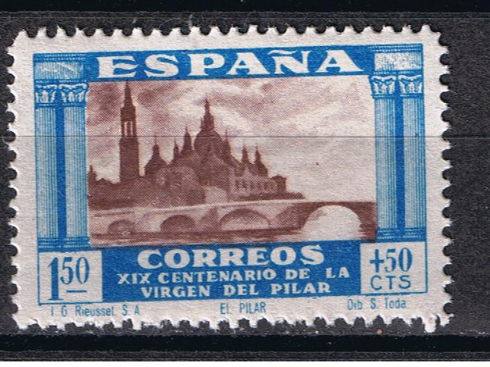 Edifil  899  XIX Cente. de la venida de la Virgen del Pilar a Zaragoza.  