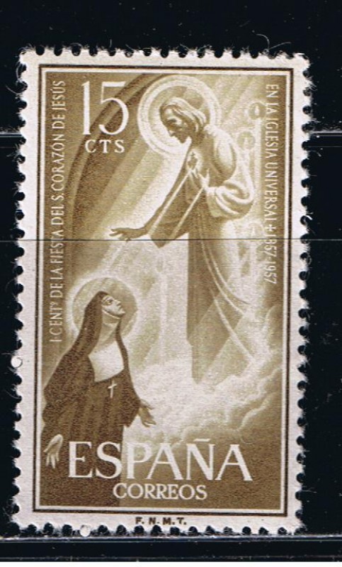 Edifil  1206  Centenario de la Fiesta del Sagrado Corazón de Jesús.  