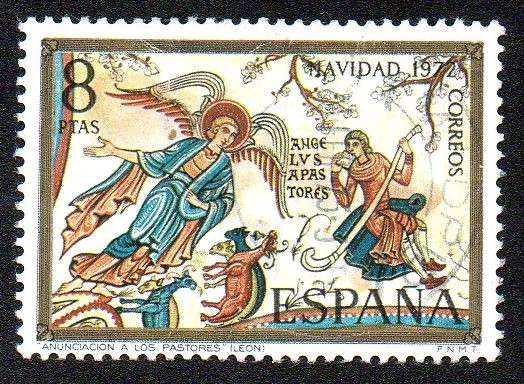 Navidad 1972 - Pintura de la Basílica de San Isidoro (León)