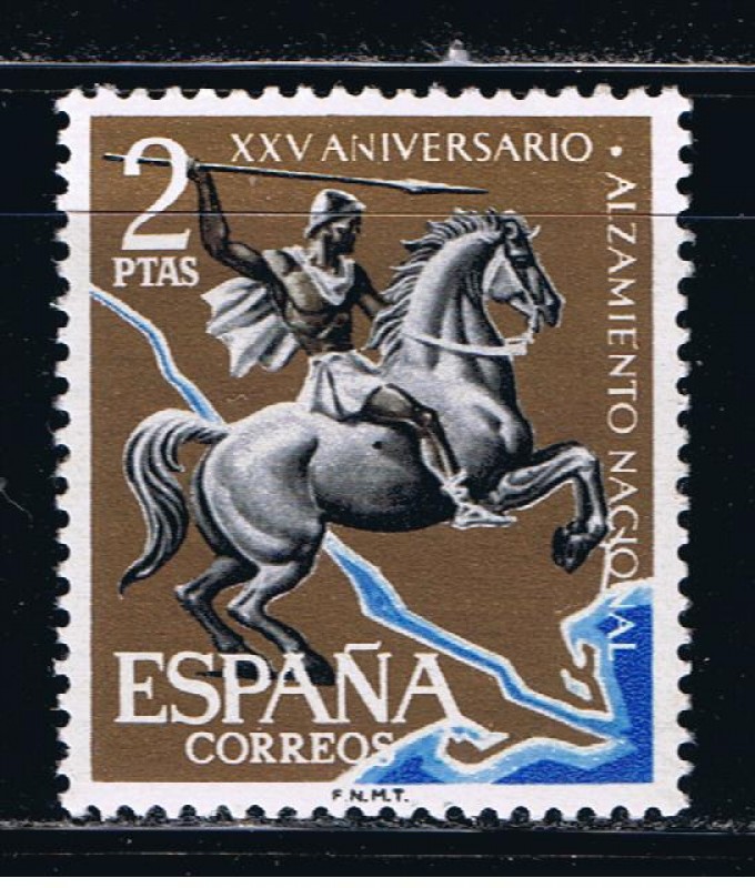 Edifil  1357  XXV aniver. del Alzamiento Nacional.  