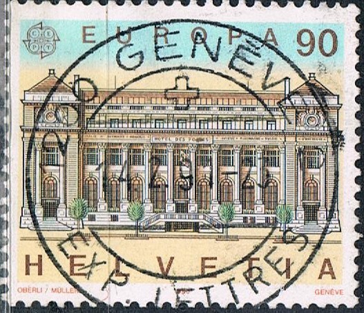 EUROPA 1990. OFICINA DE CORREOS DE GINEBRA. Sc Nº 862