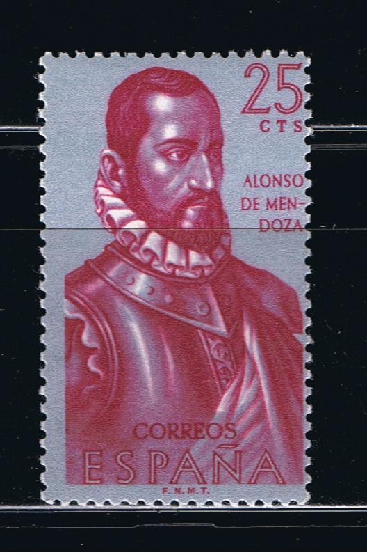 Edifil  1454  Forjadores de América.  ( Alonso de Mendoza. ( ? - 1552 ) 