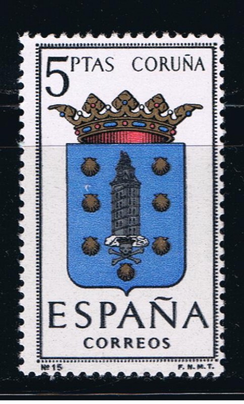 Edifil  1483  Escudos de las capitales de provincias españolas.  