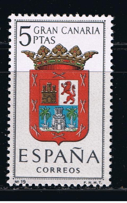 Edifil  1487  Escudos de las capitales de provincias españolas.  