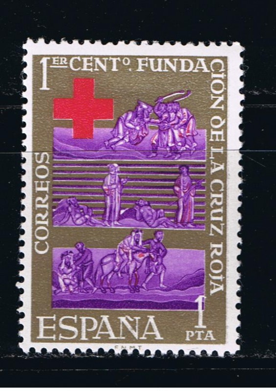 Edifil  1534  Cente. de la Cruz Roja Internacional.  