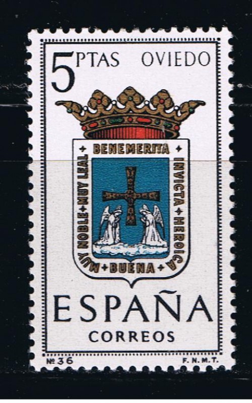 Edifil  1562  Escudos de las capitales de provincias españolas.  