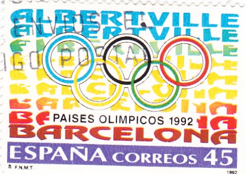 Países Olímpicos-Albertville- Barcelona -92    (H)