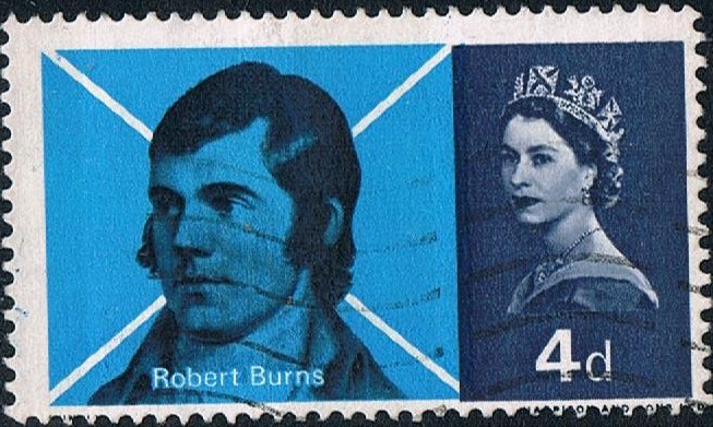 170º ANIV. DE LA MUERTE DEL POETA ESCOCÉS ROBERT BURNS. Y&T Nº 421