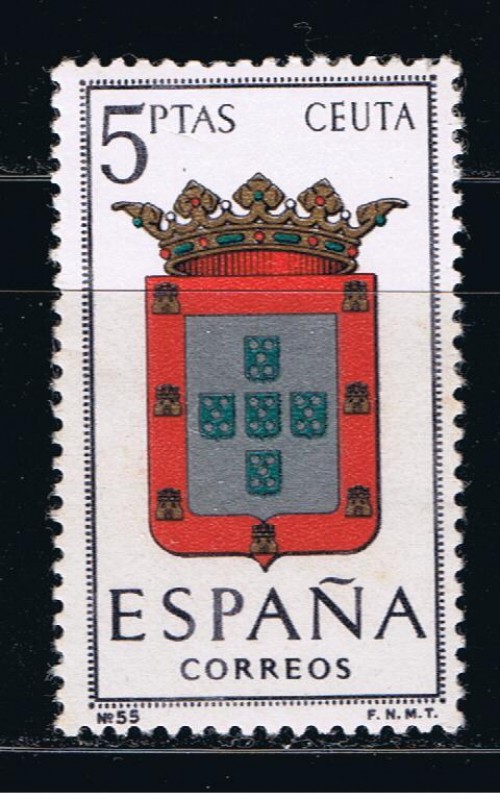 Edifil  1702  Escudos de las capitales de provincia españolas y de España.  