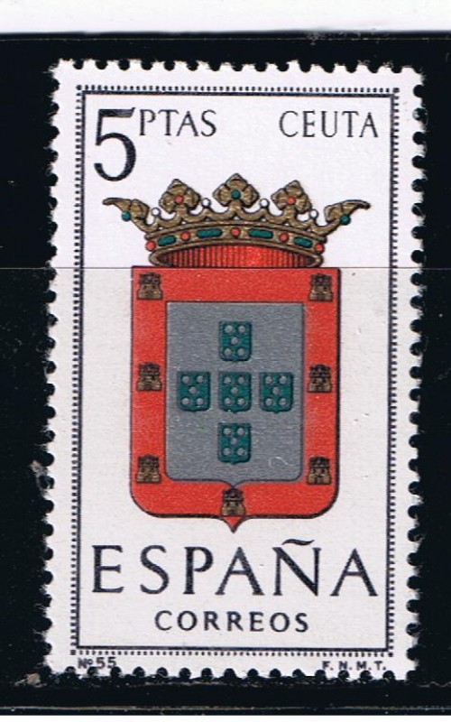 Edifil  1702  Escudos de las capitales de provincia españolas y de España.  