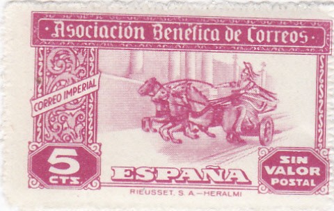 Asociación Benéfica de Correos-Correo Imperial-Sin valor postal-     (k)