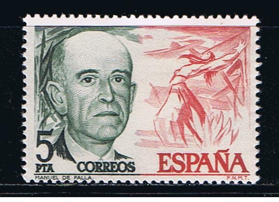 Edifil  2380  Centenario del nacimiento de Pau Casals y Manuel de Falla.  