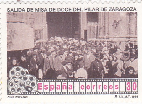 Cine español-Salida de Misa de Doce del Pilar de Zaragoza   (N)