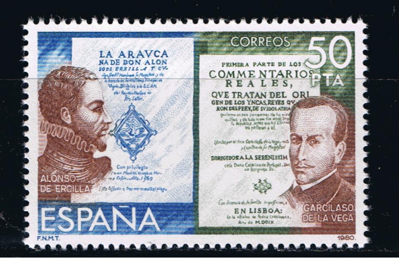 Edifil  2581  Exposición Filatélica de América y Europa, Espamer´80  