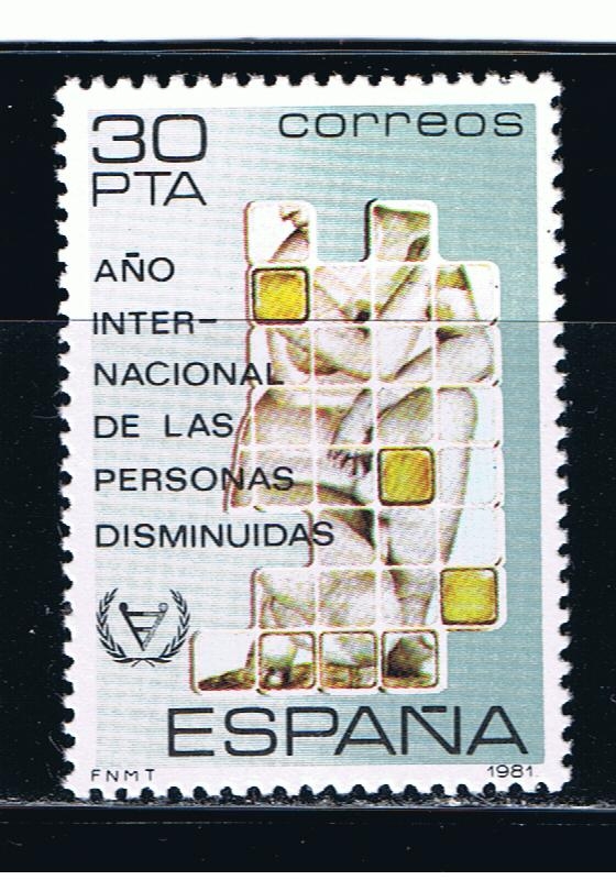 Edifil  2612  Año Internacional de las personas disminuidas.  