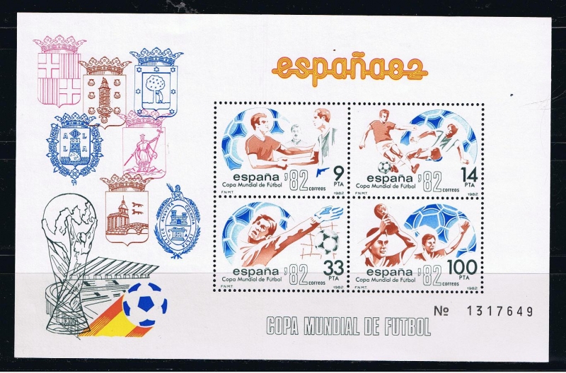 Edifil  2664  Copa Mundial de Fútbol España ´82.  