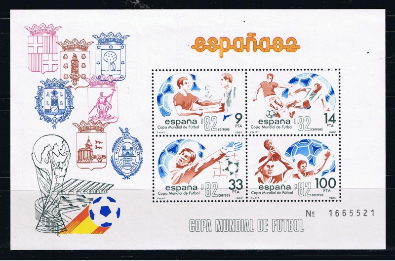 Edifil  2664  Copa Mundial de Fútbol España ´82.  