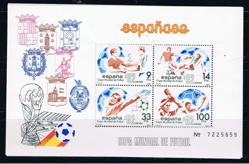 Edifil  2664  Copa Mundial de Fútbol España ´82.  