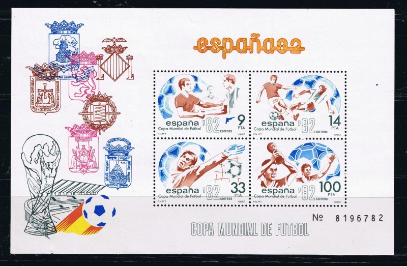 Edifil  2665  Copa Mundial de Fútbol España ´82.  