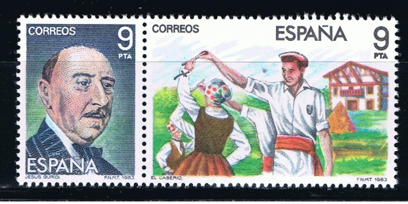 Edifil  2701-702  Maestros de la Zarzuela.  