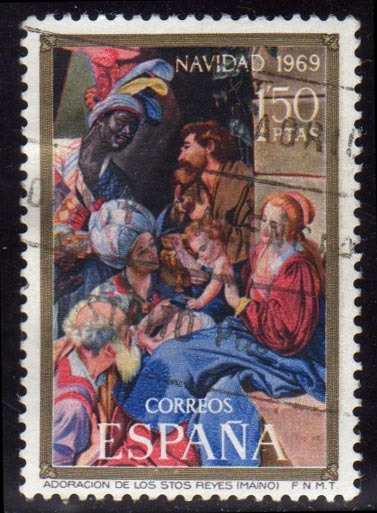 1969 Navidad. Adoración de los Reyes. (Maino)- Edifil:1944