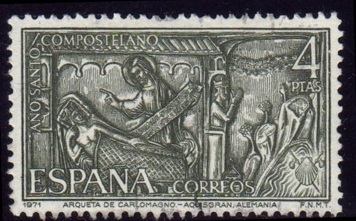 1971 Año Santo Compostelano. Arqueta de Crlomagno. Alemania - Edifil:2013