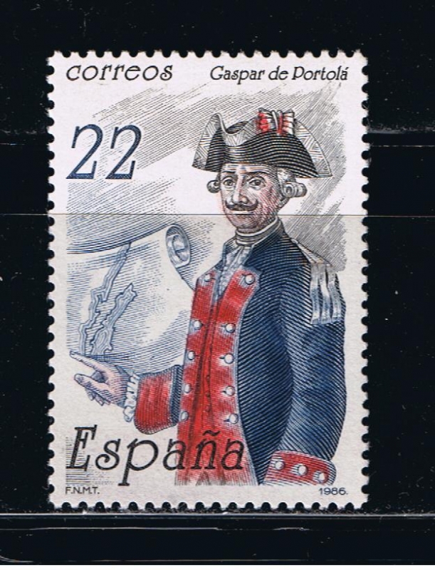 Edifil  2866  II Cente. de la muerte de Gaspar de Portolá.  