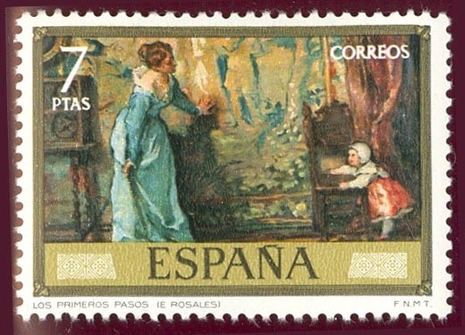 1974 Eduardo Rosales y Martin. Primeros Pasos - Edifil:2208