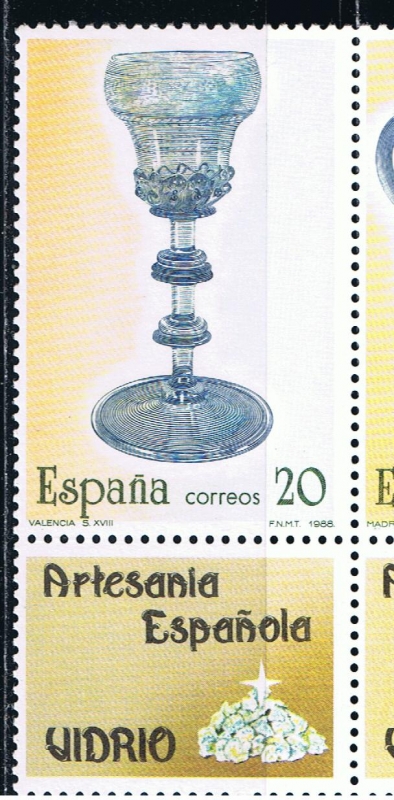 Edifil  2941  Artesanía española.  Vidrio.  