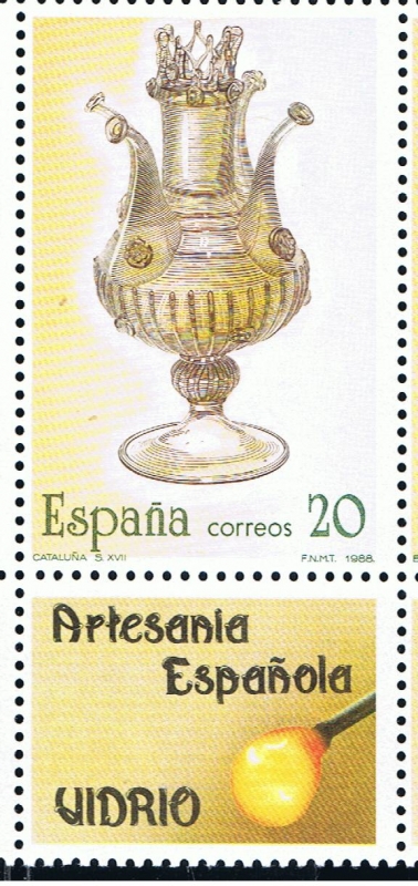 Edifil  2945  Artesanía española.  Vidrio.  