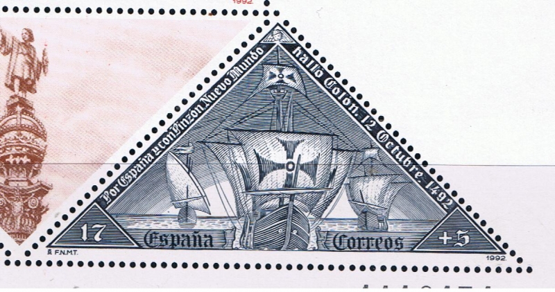 Edifil  3162  V Cente. del Descubrimiento de América.  