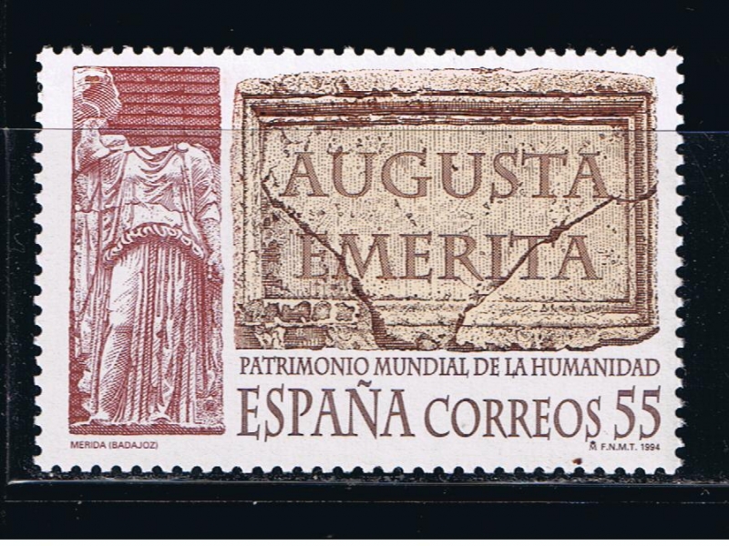 Edifil  3316  Bienes culturales y naturales patrimonio mundial de la Humanidad.  