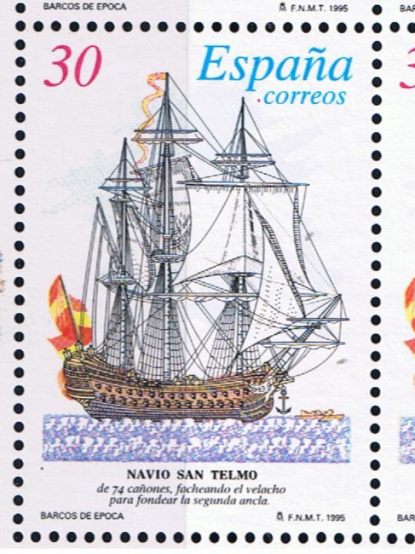 Edifil  3351  Barcos de Epoca.  