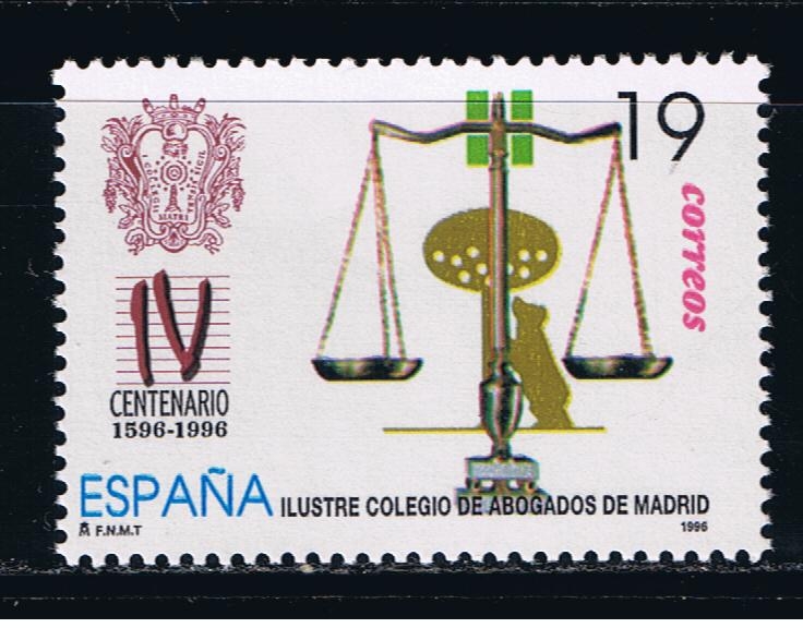 Edifil  3417  IV Cente. del Ilustre Colegio de Abogados de Madrid.   ! Emblema de la Congregación y 