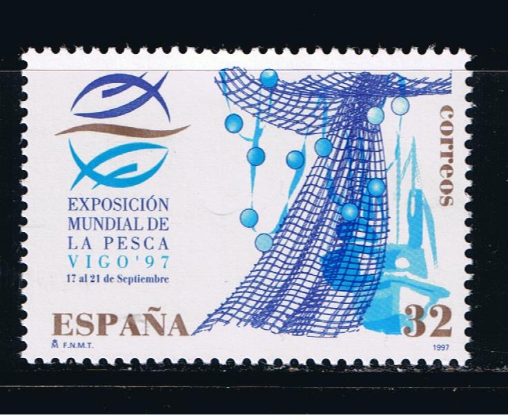 Edifil  3504  Exposición Mundial de Pesca.  