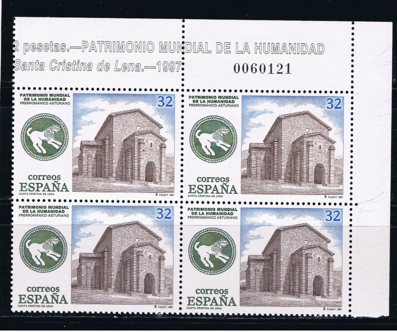 Edifil  3509  Bienes Culturales y Naturales Patrimonio Mundial de la Humanidad.  