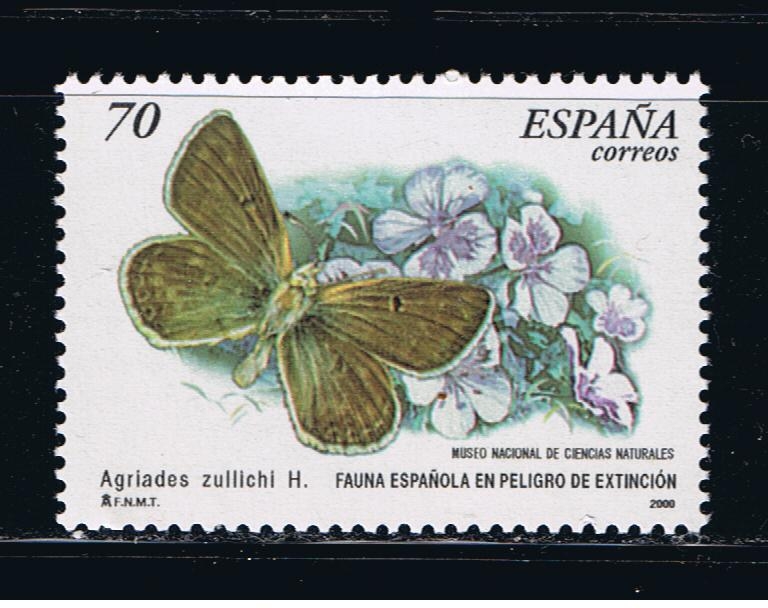 Edifil  3695  Fauna española en peligro de extinción. Mariposas.  