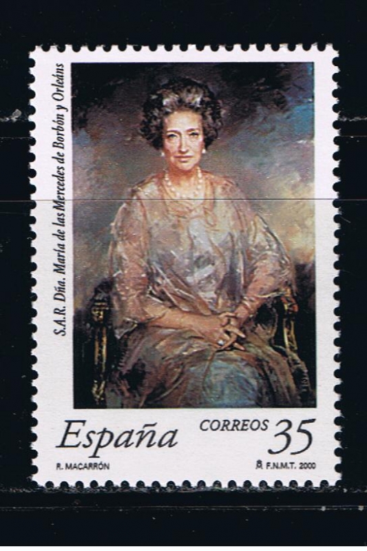 Edifil  3706  Homenaje a S.A.R. Doña María de las Mercedes de Borbón y Orleáns.  