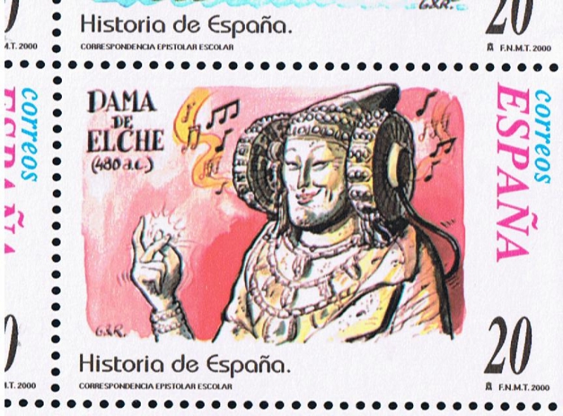 Edifil  3737  Correspondencia Epistolar Escolar. Historia de España.  