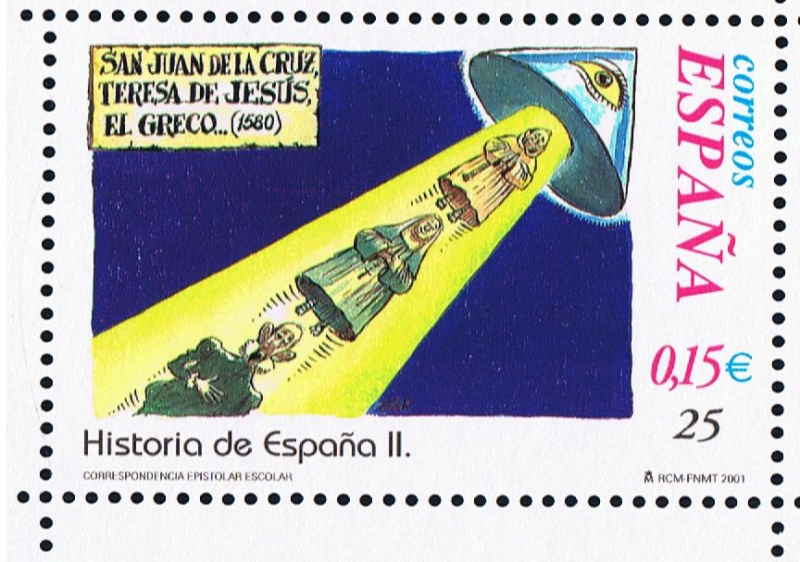 Edifil  3831  Correspondencia Epistolar Escolar. Historia de España.  