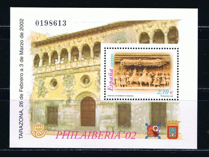 Edifil  3881 SH  Exposición Filatélica Hispano-Portuguesa Philaiberia´2002.  