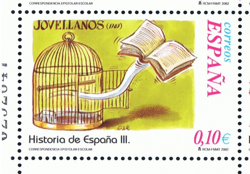 Edifil  3921  Correspondencia Epistolar Escolar. Historia de España.  