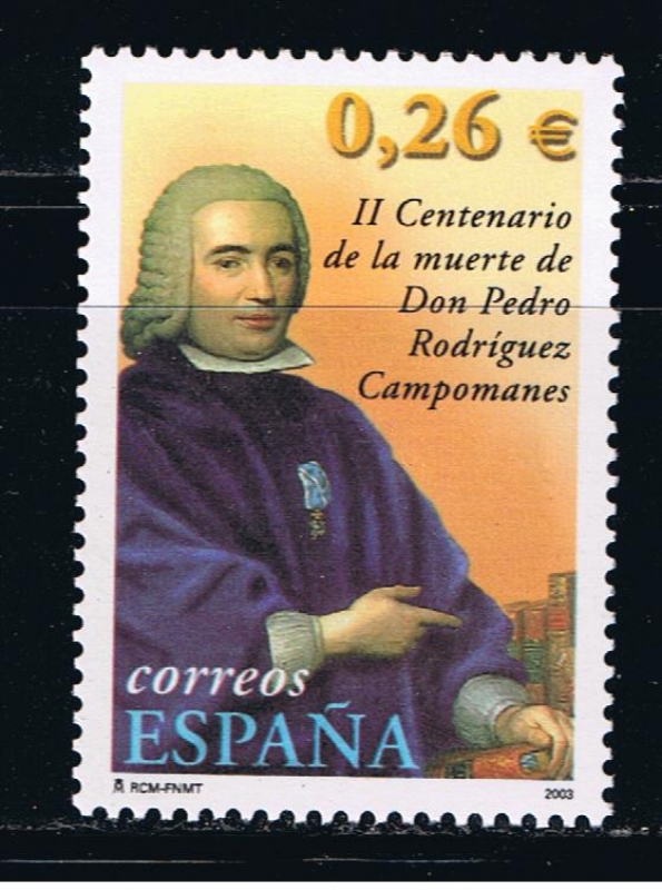 Edifil  3960  II cente. de la muerte de Don Pedro Rodriguez Campomanes.  