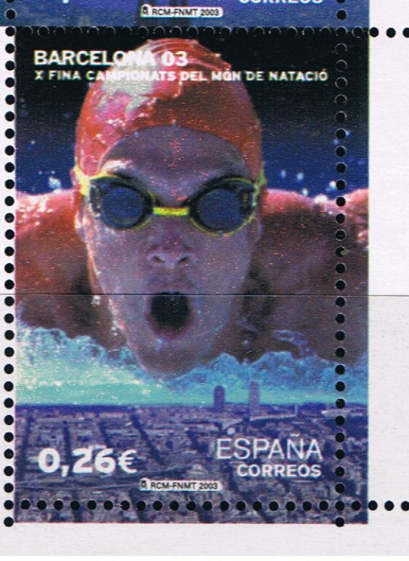 Edifil  3991 A  Campeonatos del Mundo de Natación Barcelona´03.  