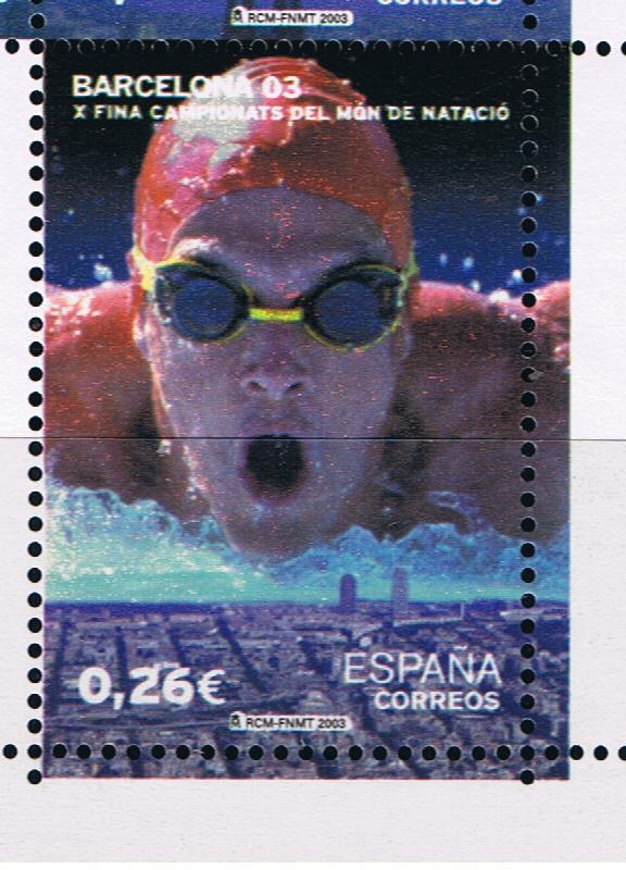 Edifil  3991 A  Campeonatos del Mundo de Natación Barcelona´03.  