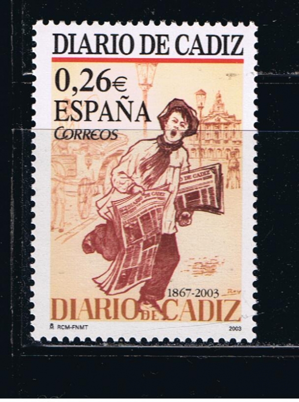 Edifil  3995  Diarios Centenarios ·Diario de Cádiz· ( 1867 ).  