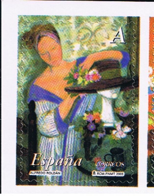 Edifil  4003  La mujer y las flores. 