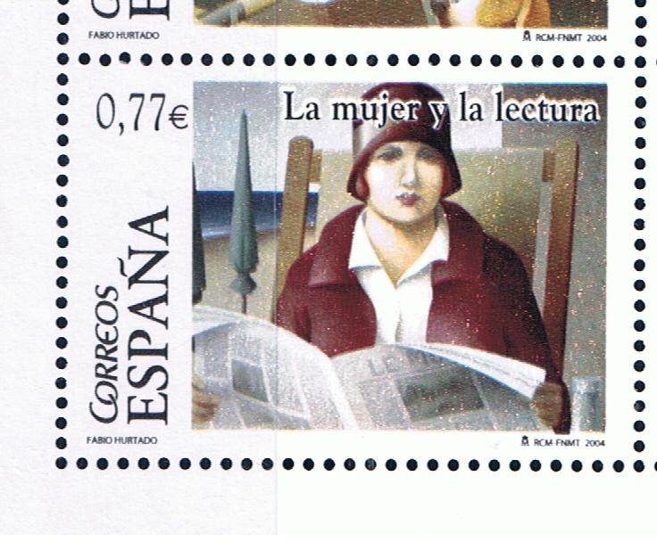 Edifil  4061 C  La mujer y la lectura.  